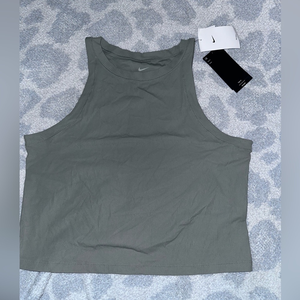 Nike Olive Dri-FIT Top
